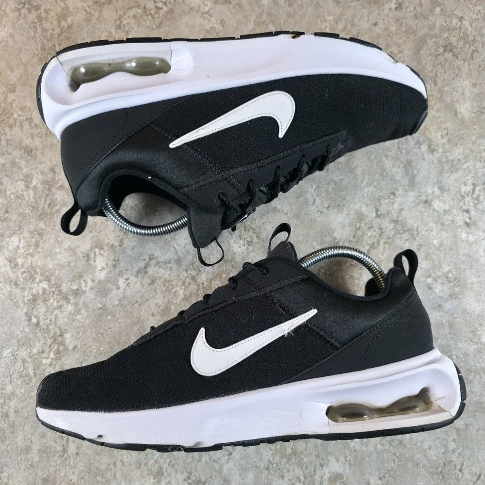 Nike Air Max Interlock Lite Black White Shoes Womens‎ 10 / Mens 8.5 *No Insoles*
